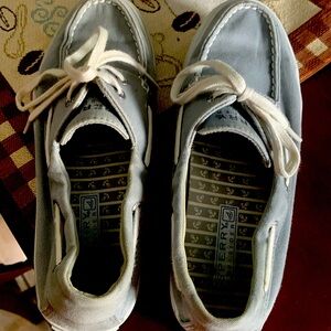 Sperry Top-Sider Women’s Casual Boat Shoes Size 6.5 Gray Canvas